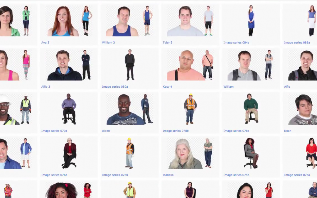 Overview of Cutout People Image Library